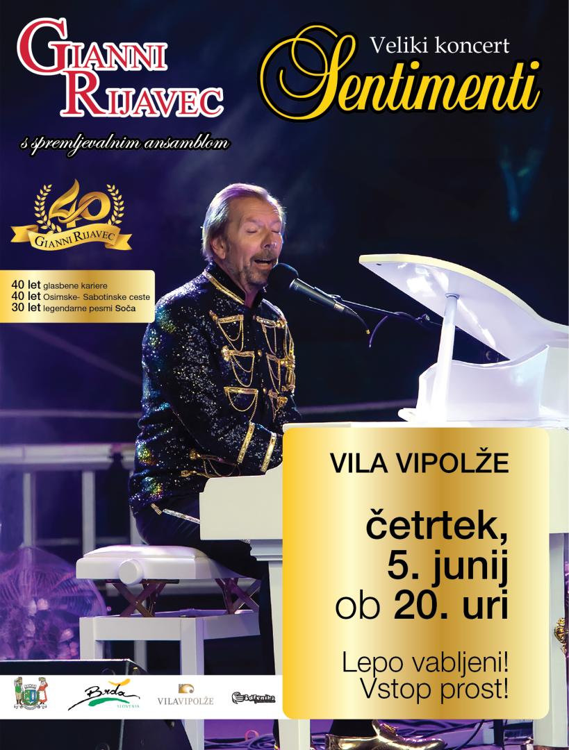 Veliki koncert GIANNI RIJAVEC s spremljevalnim ansamblom 